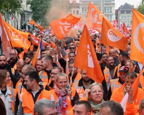 Nationwide Walkout Movement Witnesses Vast Numbers Taking to the Streets Throughout France